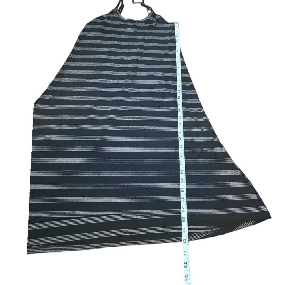 Maurices Spaghetti Strap Black Striped Dress High Low Women’s Size M - Picture 7 of 10